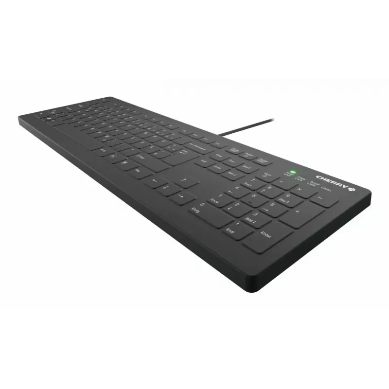 CHERRY Contour Design Active Key AK-C8112 Full-Size Wired USB Scissor-Switch Keyboard QWERTY μαύρο
