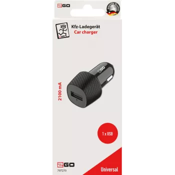 2GO 797270 φορτιστής αυτοκινήτου για κινητές συσκευές μαύρο