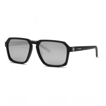 PHILIPP PLEIN SPORT ανδρικά γυαλιά ηλίου SSP030 - 59/17/145 mm, μαύρος σκελετός ασετάτης, γκρι φακοί, προστασία UV400