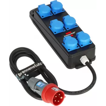 Brennenstuhl BSV P CEE Πολύπριζο 400V 16A 6 θέσεων Schuko