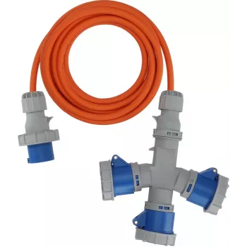 Brennenstuhl 1167670205 Καλώδιο επέκτασης 2m H07RN-F 3G 2,5mm² 16A 230V IP44 Schuko Γκρι/Μπλε/Πορτοκαλί