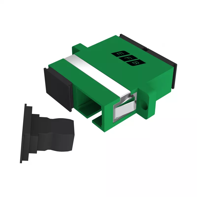 EFB Elektronik SC/APC Simplex Ζεύκτης, Singlemode, πράσινο