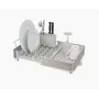 Joseph Joseph Extend Expandable Stone Στραγγιστήρι Πιάτων, Ανοιχτό Γκρι/Ασημί, 851692