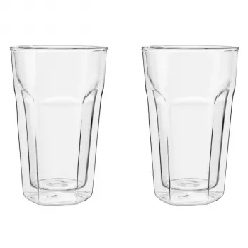 Leopold Vienna Latte Macchiato Ποτήρι 280 ml Σετ με 2 διπλά τοιχώματα γυαλιά βοριοπυριτικού