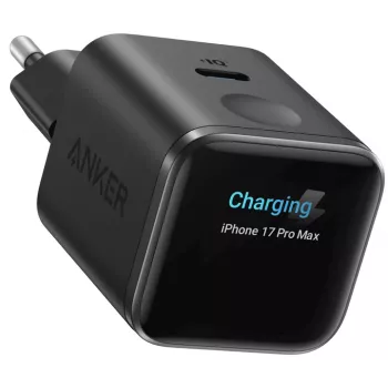 Anker Nano Charger 45W GaN USB-C Charger με ActiveShield 5.0, Touch-Sensor, Smart Display, μαύρο