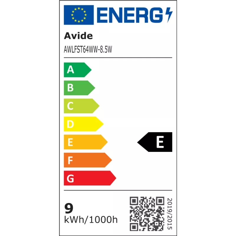 Avide Λαμπτήρας LED White Filament ST64 8,5W E27 Θερμό Λευκό 2700K