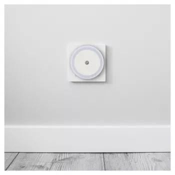 ENTAC LED Φωτάκι Νυκτός 0,5W Στρογγυλό Θερμό Λευκό με Αισθητήρα Λυκόφωτος
