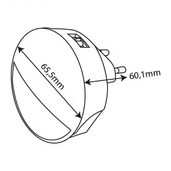ENTAC Φωτάκι Νυκτός 0,8W CDS Αισθητήρας Λυκόφωτος (χωρίς Αισθητήρα PIR)