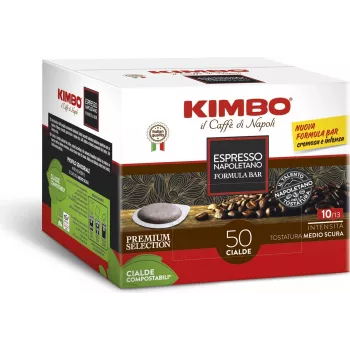 Kimbo NAPOLETANO 44mm ESE Pads 50 Pods x 7g Dark Roast Αλεσμένος Καφές