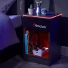 X Rocker κομοδίνο gaming με φωτισμό RGB LED, γκρι/κόκκινο