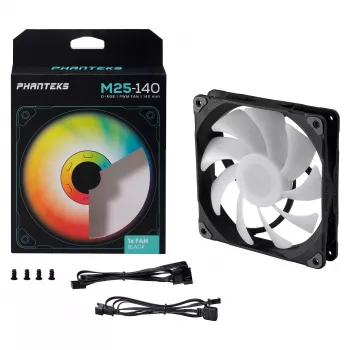 Phanteks M25 140mm D-RGB PWM ανεμιστήρας μαύρος