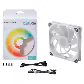 Phanteks PH-F140M25 140mm PWM ανεμιστήρας κουτιού - μαύρος