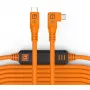 Tether Tools TetherPro USB-C σε USB-C Right Angle πορτοκαλί 9,4m