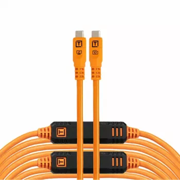 Tether Tools TetherPro USB-C Optima 10G Straight πορτοκαλί 9,4m