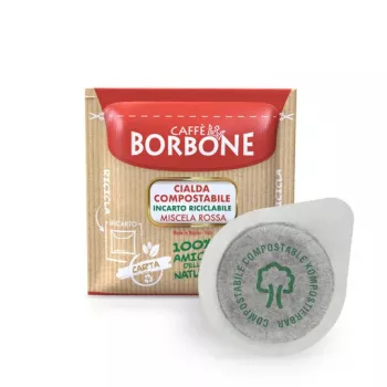 Caffè Borbone Miscela Rossa 44mm Σύστημα ESE Δίσκοι καφέ συσκευασία 100 τεμ. 7,2g ανά δίσκο