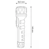ENTAC EFL-2AA-PL Φακός LED 2xAA πλαστικό ABS μαύρο 30 lumen