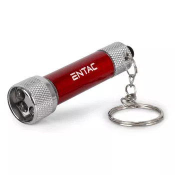 ENTAC Φακός μπρελόκ 5 LED κόκκινο
