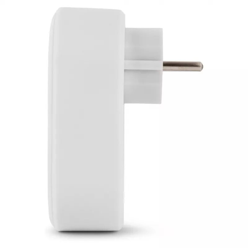 ENTAC Αντάπτορας πρίζας με 2x USB-A λευκό