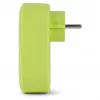 ENTAC Αντάπτορας πρίζας με 2x USB-A lime