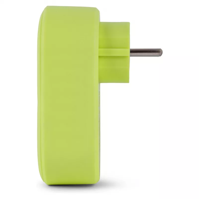 ENTAC Αντάπτορας πρίζας με 2x USB-A lime