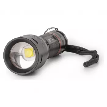 ENTAC EFL-ZOOM-5W-ALU Φακός LED με zoom 350 lumen μαύρο