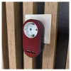 ENTAC Αντάπτορας Επιτοίχιας Πρίζας με 2x USB-A Βυσσινί