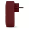 ENTAC Αντάπτορας Επιτοίχιας Πρίζας με 2x USB-A Βυσσινί