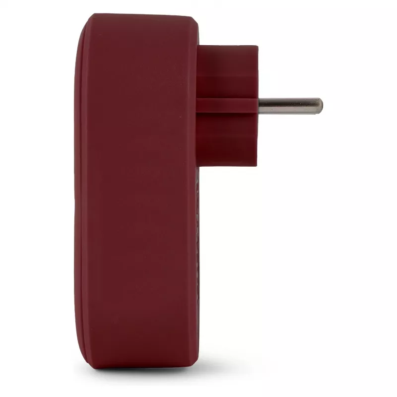 ENTAC Αντάπτορας Επιτοίχιας Πρίζας με 2x USB-A Βυσσινί