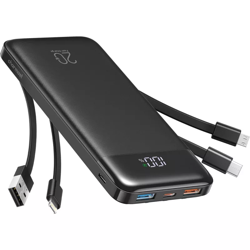 Charmast Powerbank W2065 20000mAh Μαύρο