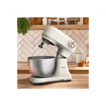 TEFAL QB140AF0 Bake Easy Μίξερ βάσης, 500 W, 12 ταχύτητες, 3,5 L μπολ, Μπεζ