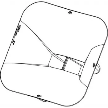 NEXO PNU-P12FLG9040-BK Προσαρμογέας διασποράς horn για σύστημα ηχείων P12 (90° x 40°) - Μαύρο