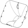 NEXO PNU-P12FLGPS-BK Φλάντζα horn / προσαρμογέας διασποράς για συστήματα ηχείων P12, Μαύρο