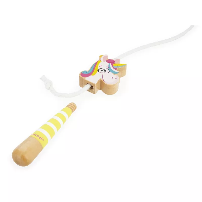 Janod Applepop Μονόκερος Σχοινάκι με Ξύλινες Λαβές 3+