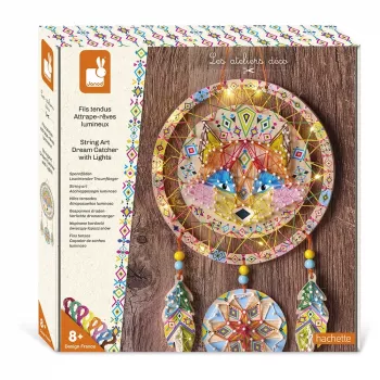 Janod String Art Λαμπερό όνειροπαγίδα σετ ύφανσης 3D
