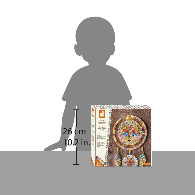 Janod String Art Λαμπερό όνειροπαγίδα σετ ύφανσης 3D