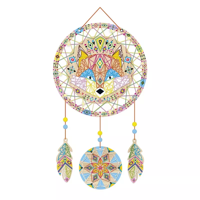 Janod String Art Λαμπερό όνειροπαγίδα σετ ύφανσης 3D