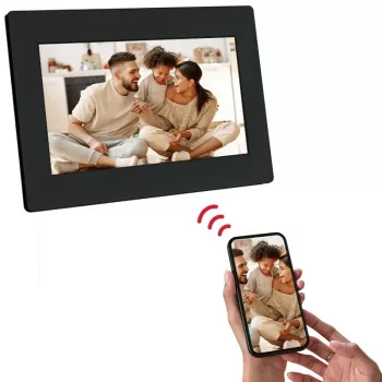 AGFAPHOTO APF700 Wi-Fi 7 ιντσών Ψηφιακή κορνίζα με 32 GB μνήμη, IPS-LCD οθόνη αφής, αισθητήρας κίνησης, Auto-Rotation, Μαύρο