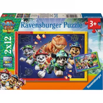 Ravensburger Παιδικό Παζλ Paw Patrol 3 Dino Movie (2x 12 Τεμάχια)