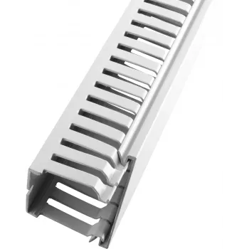 LICATEC Κανάλι Καλωδίων 37,5 x 75 mm χωρίς αλογόνα γκρι 7671-1