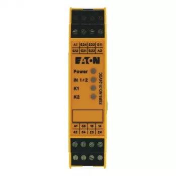 Eaton Ρελέ Ασφαλείας ESR5-NO-31-24VDC 24 V DC 3 NO + 1 NC Ακροδέκτες Βίδας Ράγας DIN