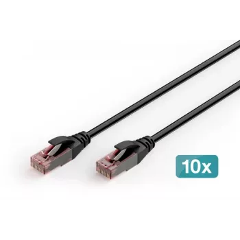 DIGITUS CAT 6 U-UTP Καλώδιο Patch Outdoor, Χαλκός, PE, 10 τεμ.