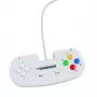 Retro Games The Gamepad White - Ενσύρματο USB gamepad για PC, Mac, ZX Spectrum, THEC64, THEA500 Mini - Ψηφιακό σταυρό, 10 πλήκτρα, καλώδιο 1,8 m