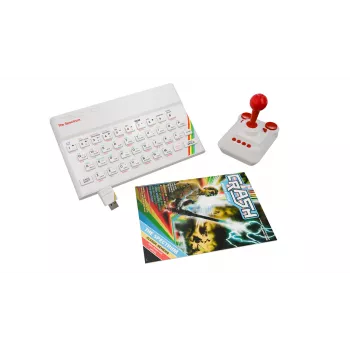 Retro Games The Spectrum White Edition - Κονσόλα ZX Spectrum HD με joystick και πάνω από 40 προεγκατεστημένα παιχνίδια