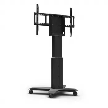 Kindermann DisplayLift² Mobile X-Fuss Ηλεκτρικό Μοτέρ TV βάση για οθόνες 42-98 ίντσες, 150 kg αντοχή, Μαύρο/Ασημί