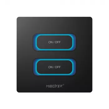MIBOXER ESW2B 2-Gang Smart Switch LED τηλεχειριστήριο με WiFi και 2,4 GHz αισθητήρα κίνησης και dimmer
