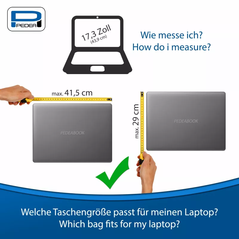 PEDEA TRENDLINE θήκη notebook 17,3 inch + σετ ποντικιού