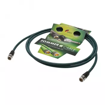 Sommer Cable SC-Vector PLUS 1.2/4.8 DZ UHD Καλώδιο βίντεο Patch, Βύσμα BNC σε βύσμα BNC, NEUTRIK, πράσινο, 10 m (DZGR-1000-GN-SW)