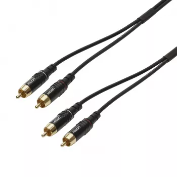 Sommer Cable SC-Onyx 2025 MKII Στερεοφωνικό καλώδιο RCA, ασύμμετρο, 2 x 1 x 0,25 mm², 2x βύσματα RCA σε 2x βύσματα RCA, HICON, μαύρο, 5 m (ON81-0500-SW)