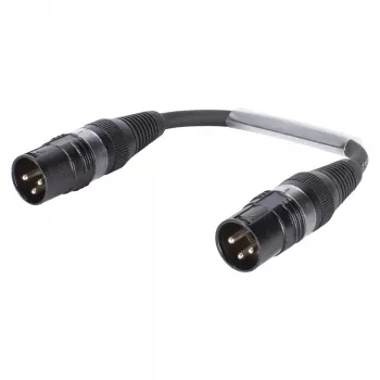 Sommer Cable Καλώδιο προσαρμογέα, βύσμα XLR 3 ακίδων σε βύσμα XLR 3 ακίδων, HICON, μαύρο, 0,15 m (SGHWU0015-SW)