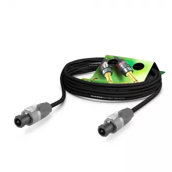 Sommer Cable Meridian 2x2,50mm² Καλώδιο ηχείων με βύσματα SpeakON - 10 m - Μαύρο
